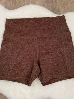 Aerie Brown Hugger Bike Shorts